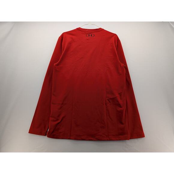 NWT Under Armour ColdGear Fitted Men's Crew in Radient Red size Medium - Picture 4 of 4